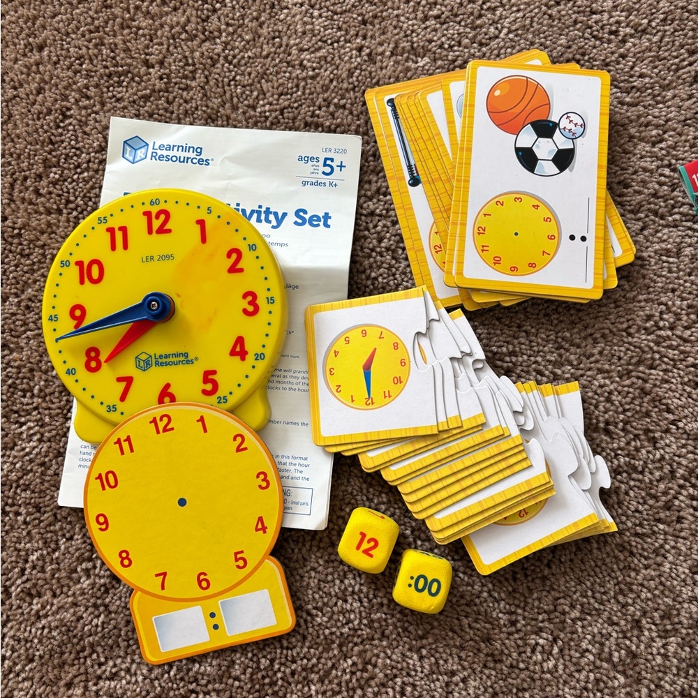 Educational Activity Set money/time